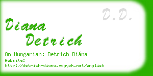 diana detrich business card