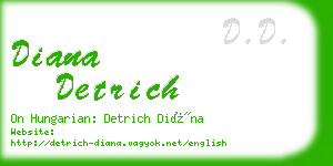 diana detrich business card